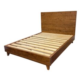 Full Size Avocado Natural Wood Bed Frame. Original Price: $3,200