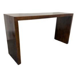 Organic Modern Dark Finish Console Table