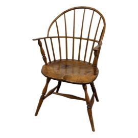 Circa 1785 Sack-Back Windsor Knuckle Armchair Lancaster County, Pennsylvania. Original Price: $5,000