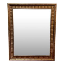 Heavily Texturized Wood Framed Mirror