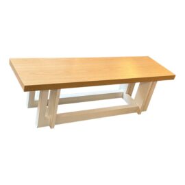 Contemporary Two Toned Bench Seat