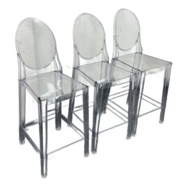 Philippe Starck for Kartell One More Counter Stools, Set of Three. Original Price: $1,850