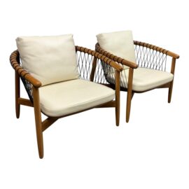 Geiger for Design Within Reach Crosshatch Chairs, Pair. Original Price: $8,000
