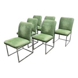 Milo Baughman for Thayer-Coogin Dining Side Chairs, Set of Six