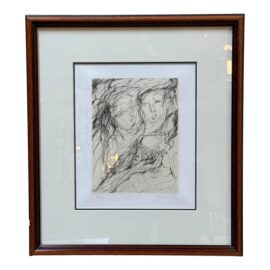 Circa 1994 Maria Gemma Empson "Volti I" Limited Edition Print, Framed