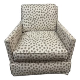 M T Company Auburn Club Chair With Swivel. Original Price: $2,700