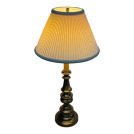 Vintage Brass Candlestick Style Table Lamp