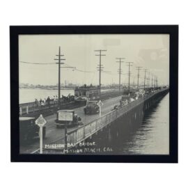 Vintage Framed Print of Mission Bay Bridge