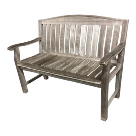Outdoor Teak Wood Arm Bench