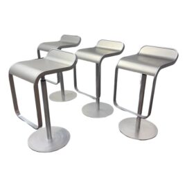 LaPalma Lem Piston Stools, Set of Four. Original Price: $5,600