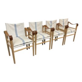 Temps Libre D1 Chaise Dining Chairs, Set of Four. Original Price: $6,880