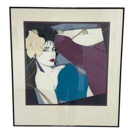 Circa 1980's Patrick Nagel Commemorative 9 Rio Framed Silkscreen