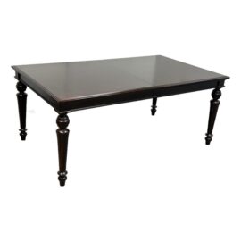 Espresso Mahogany Finish Extension Dining Table