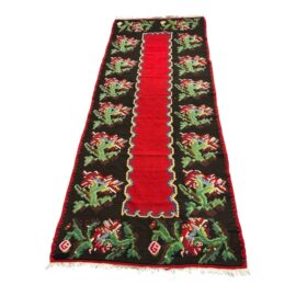 3ft 3in X 10ft 3in Wiseman & Gale Interior's Kilim Runner Rug. Original Price: $1,700