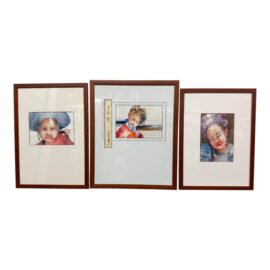 Sayles "Son of Renling" Watercolor Portraits, Set of Three