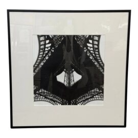 Alfred Eisenstaedt "Low Angle of the Eiffel Tower" B/W Photograph, Framed