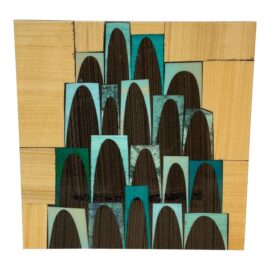 Circa 2005 Rex Ray Mixed Media + Resin Collage