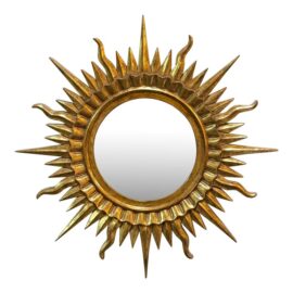 Nancy Corzine Sunray Golden Starburst Wall Mirror. Original Price: $5,000