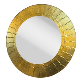 Circa 1993 David Marshall Eglomise Sunburst Mirror. Original Price: $2,800