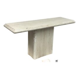 Circa 1980's Italian Travertine Console Table