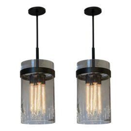 Restoration Hardware Ravelle Pendants, a Pair. Original Price: $3,000