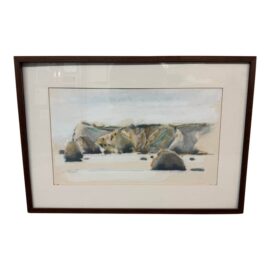 Circa 1982 Larry Weldon "San Francisco Bay" Watercolor Painting, Original. Original Price: $2,000