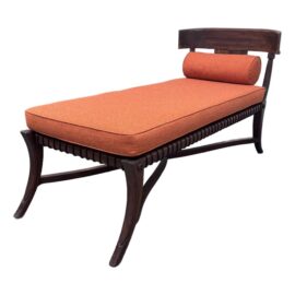 T H Robsjohn Gibbings Style Chaise Lounge. Original Price: $5,000