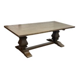 Restoration Hardware Salvaged Wood Trestle Extension Dining Table. Original Price: $5,530