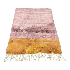 4ft 2in X 5ft 10in Benisouk Sunset Luxury Shag Rug. Original Price: $2,450