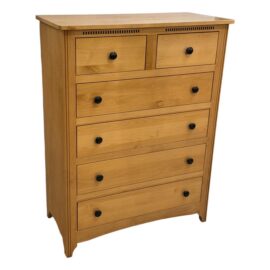 Rkadia Fine Furniture Arts & Crafts Six Drawer Dresser