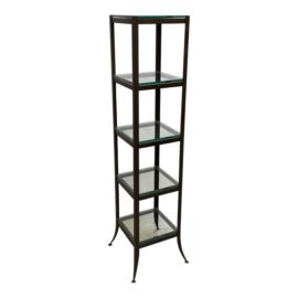Crate & Barrel Steel + Glass Etagere. Original Price: $650