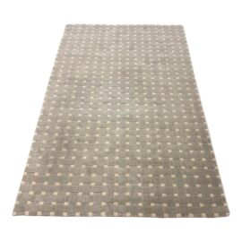 5ft2in × 8ft2in  Cb2 Grid 100% Wool Area Rug