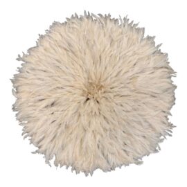 Vintage White Juju Feather Wall Decor