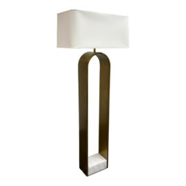 Arteriors Home Rylan Antique Brass + Marble Floor Lamp. Original Price: $3,700