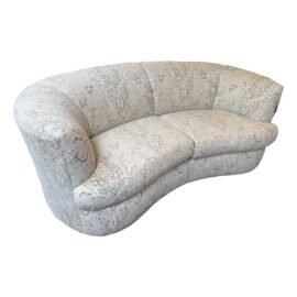 Vladimir Kagan Post Modern Paisley Print Loveseat