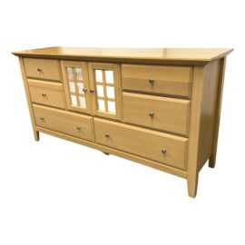 Palliser Natural Maple Wood Finish Dresser With Cupboard