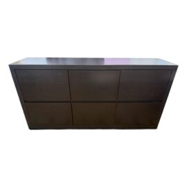 Contemporary Six Drawer Dresser + Credenza