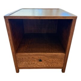 NEW Oak Side Table + Printer Stand. Original Price: $2,500