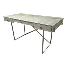Hettler Tullmann for Cb2 Avalon Grey Shagreen Desk. Original Price: $600