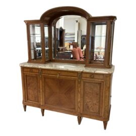 Antique French Louis XVI Revival Sideboard + Mirror