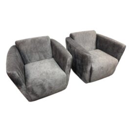 Boal Muebles Coco Swivel Chairs, Pair. Original Price: $2,200
