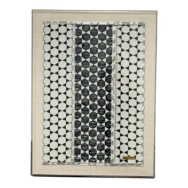 St. Frank Biddew Noir Accent Textile, Framed. Original Price: $1,435