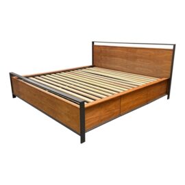 Eastern King Crate & Barrel Browery Storage Bed Frame. Original Price: $2,800