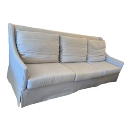 Lee Industries for Restoration Hardware Slope Arm Belgium Linen Sofa. Original Price: $4,700