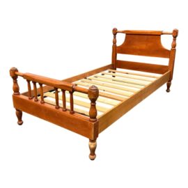 Twin Size Cushman Colonial Cherry Wood Bed Frame