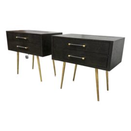 Made Good Alene Double Nightstands, Pair. Original Price: $8,000