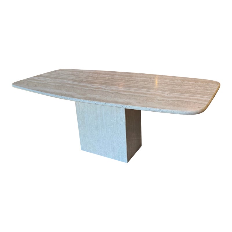 Italian Travertine Table イタリア ビンテージ テーブル Vintage Italian Travertine Console Table – The Goods