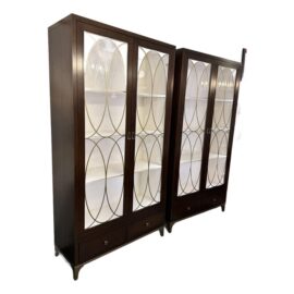 Ethan Allen Dorset Display Cabinets, a Pair. Original Price: $14,000