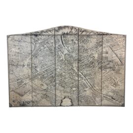 Custom Circa 1734 Plan De Paris Map Five Panel Wall Divider