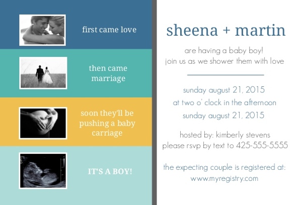 Storytelling Sonogram Boy Baby Shower Invitation Boy Baby Shower